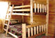 log furniture custom log bunk bed