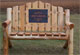 log furniture custom harley bench