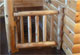 log furniture custom log stairway gate